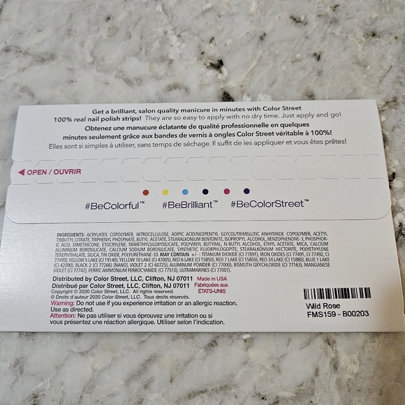 Color Street Nail Polish Strips-Retired-Wild Rose (Vibrant Pink Shimmer) - Picture 2 of 4